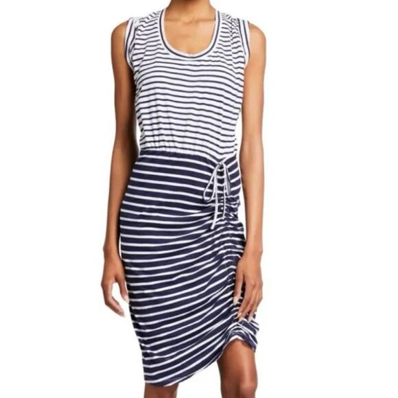 Veronica Beard Jeans Revolve Women’s Tamri Nautical Striped Cinch Dress Sz Small - Picture 3 of 10